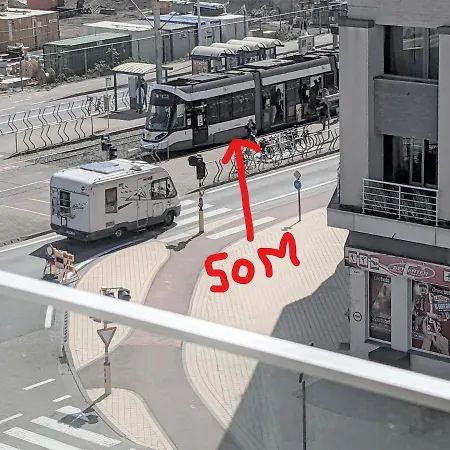 Sun South- Seaview-sea At 15meter-ostend 公寓